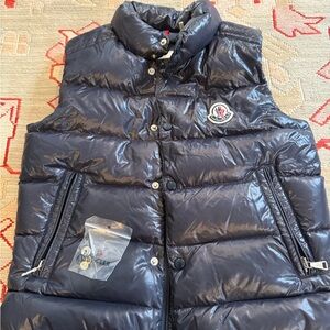 Moncler Navy Puffer Vest